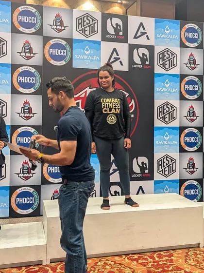 The result of dedication. One of our students stands proudly on the podium after winning a medal at the ADCC India Open. We support everyone who wants to test themselves, from first-time competitors to seasoned athletes.