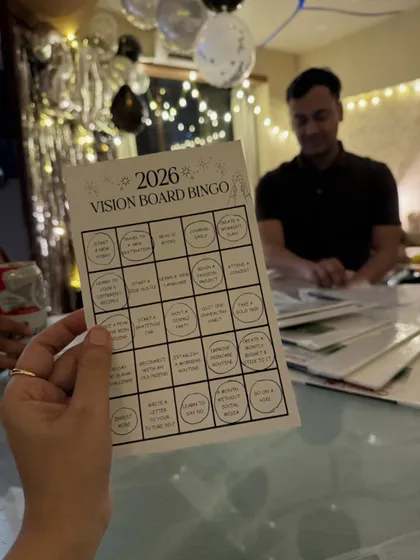 Looking for more ways to make your party memorable? I also design custom party games like this Vision Board Bingo for a New Year's party. It's a unique activity that gets everyone talking and dreaming together.