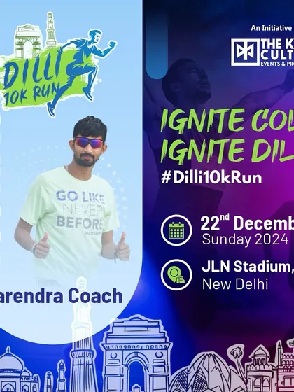Featured as the Youth Icon for the Dilli 10K Run. I use my platform to promote running events and encourage the youth of Delhi to embrace a fit lifestyle.