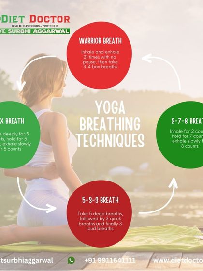 Yoga breathing techniques, or pranayama, are powerful tools for stress reduction and focus. This guide illustrates four different techniques like Box Breath that you can easily practice.