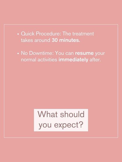 What should you expect during a Carbon Laser Peel? The procedure is quick, taking only about 30 minutes, and has no downtime, so you can resume your normal activities immediately.