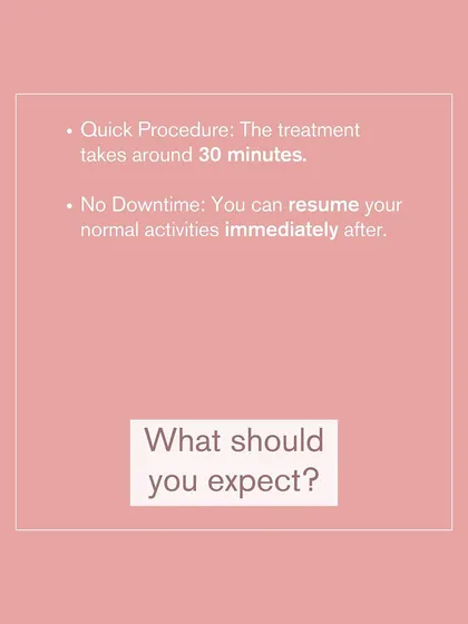 What should you expect during a Carbon Laser Peel? The procedure is quick, taking only about 30 minutes, and has no downtime, so you can resume your normal activities immediately.