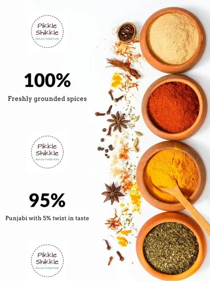 My promise is simple: real flavour comes from real ingredients. I use 100% freshly ground spices and stick to 95% traditional Punjabi recipes, with just a small twist of my own.