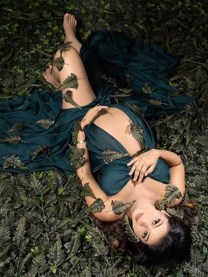 My Mother Earth-inspired concept. This shot portrays the similarity between mother earth and a pregnant lady, rooted and natural.