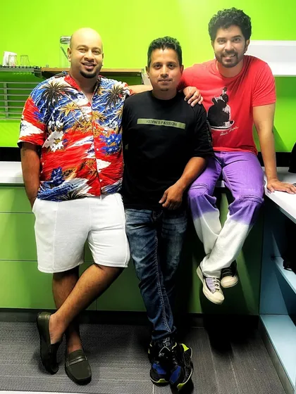 Chilling with friends on location. Moments like these with Sreeram Ramachandran and Arun Sunny are what make the hectic shoot schedules so enjoyable.
