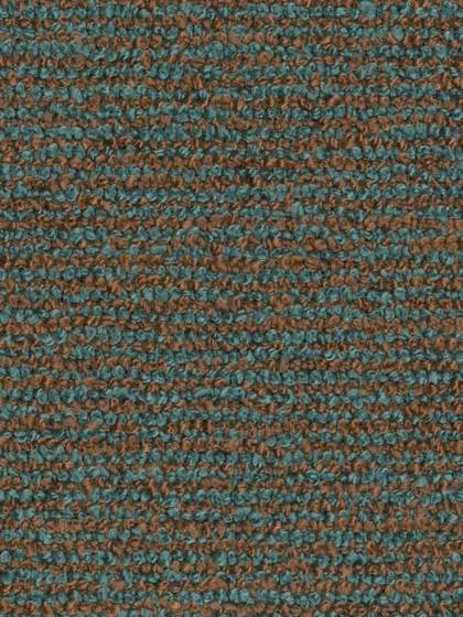 Texture is a language of its own. This image captures the nubby, multi-tonal surface of a bouclé fabric, where threads of teal and brown are woven together to create a rich, cozy, and highly durable textile.