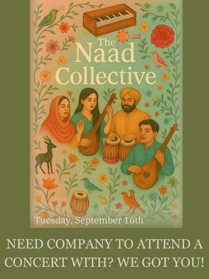 Looking for friends to attend a concert with? You've found your people. The Naad Collective is all about building a community around a shared love for music.