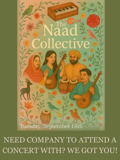 Looking for friends to attend a concert with? You've found your people. The Naad Collective is all about building a community around a shared love for music.