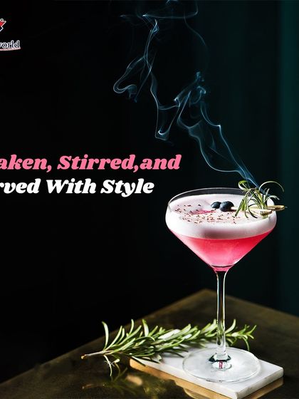A smoky and herbaceous pink cocktail, shaken, stirred, and served with style. This is our modern, elegant twist on a classic sour.