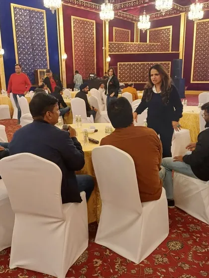 I believe in personal interaction, not just talking from a stage. During the EXL offsite, I made sure to engage with every table, facilitating discussions and ensuring everyone felt included in the team-building activities.