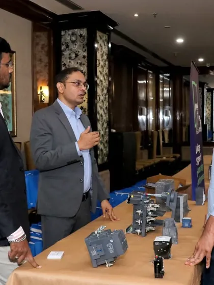 Our experts discussing low voltage switchgear solutions with professionals at our Technical Seminar in Ludhiana. These interactions are key to understanding project-specific needs.