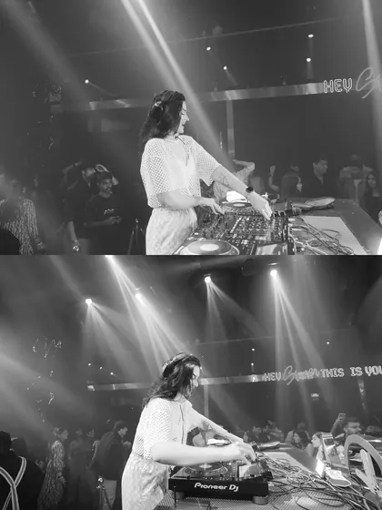A black and white collage of me at the decks. These shots have a timeless, classic feel that I love.