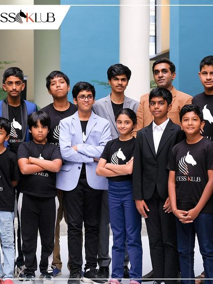 Our team of young, confident players posing for a group photo at the Chess Carnival. This is what our community is all about: building skills and friendships together.
