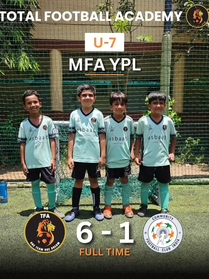 Another electrifying 6-1 victory for our U7 team in the MFA YPL.