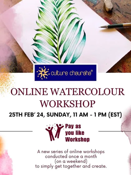 We believe everyone deserves a chance to be creative. That's why we offer "Pay As You Like" workshops online. This is from our watercolor session, designed to be a low-pressure, fun way to try a new skill and check out our vibe.