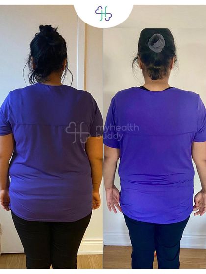 This client lost 10 kgs in just 12 weeks by eating home-cooked meals that her family also ate. She learned to track her calories and protein, turning a diet into a sustainable lifestyle.