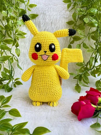 Pika-chuuu! I had so much fun making this bright and cheerful Pikachu doll for a little Pokémon fan. Capturing the iconic details like his rosy cheeks and lightning bolt tail was a fun challenge. It makes me so happy to create characters that bring so much joy.