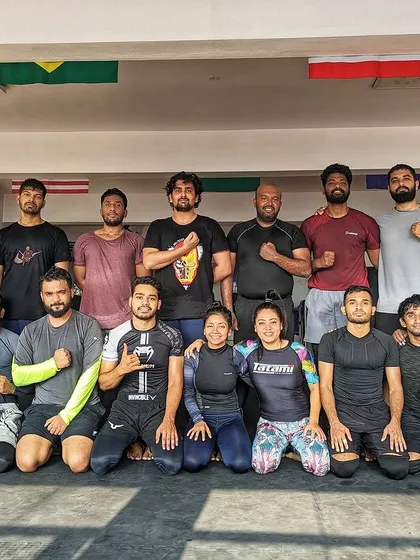 Our Jiu Jitsu familia. A group of dedicated grapplers who push each other to be better every single day.