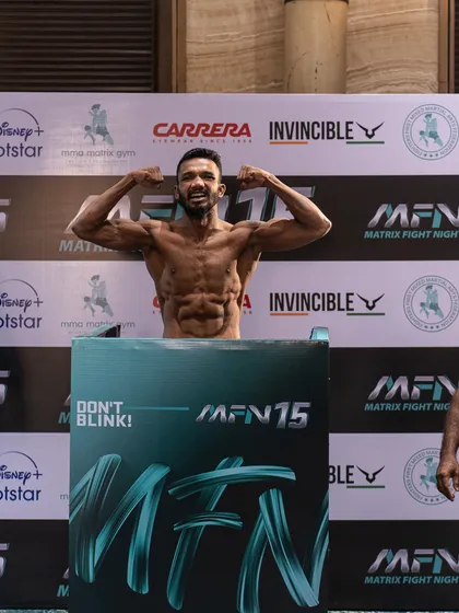 The result of relentless hard work. This is one of my fighters at the official weigh-in for Matrix Fight Night (MFN), perfectly conditioned and ready for war. Our strength and conditioning programs are designed to get you to peak physical form when it matters most.