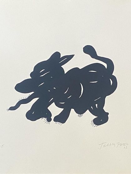 This lino print by Jeram Patel was part of our No-Reserve Auction. Patel was a key member of the influential 'Group 1890' and the Baroda School of Art, and his works are highly collectible.