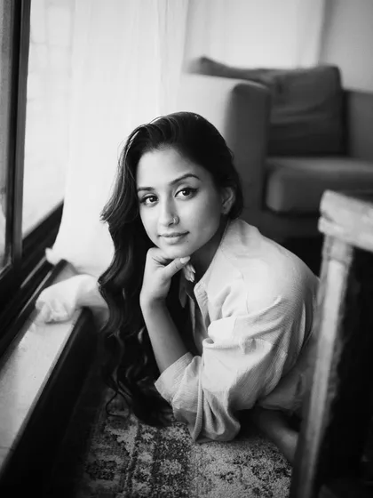 A quiet, thoughtful moment captured in black and white. So much of my creative process involves reflection and finding the story I want to tell before I even begin to move.