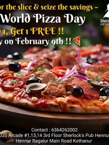 I celebrate special occasions like World Pizza Day with great offers. This past February, I had a "Buy 1, Get 1 Free" deal, which was a huge hit with pizza lovers.