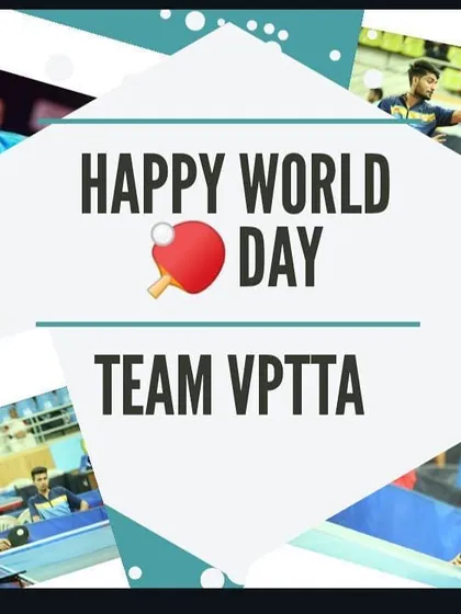 A graphic celebrating World Table Tennis Day with our team. This day is a reminder of our shared passion for the sport and the wonderful community we have built around it.