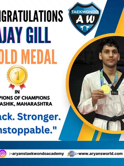Back, stronger, and unstoppable. Ajay Gill clinching the Gold Medal at the Champions of Champions 2025 event in Nashik.