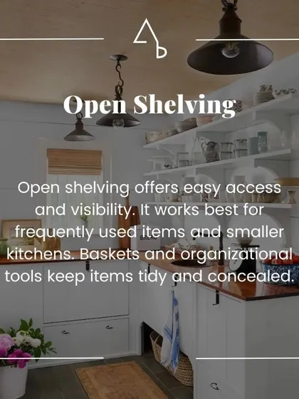 From my pantry series, this post details the benefits of open shelving for easy access and visibility, especially in smaller kitchens.