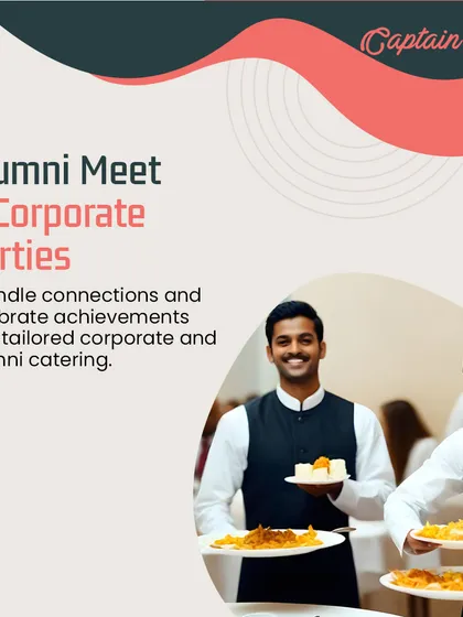 A duplicate image reinforcing our expertise in catering for Alumni Meets and Corporate Parties.