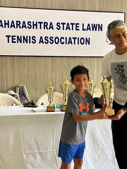 Congratulations to Vivaan Sanghavi, a dedicated TenniStation trainee, on his championship victory at the ABWA Junior Tennis Tournament in the Under-10 category.