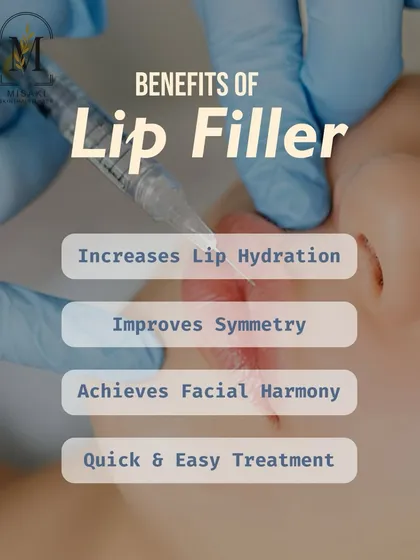 Lip fillers do more than just add volume. This graphic explains how they increase hydration, improve symmetry, and create better facial harmony, all through a quick and straightforward treatment.