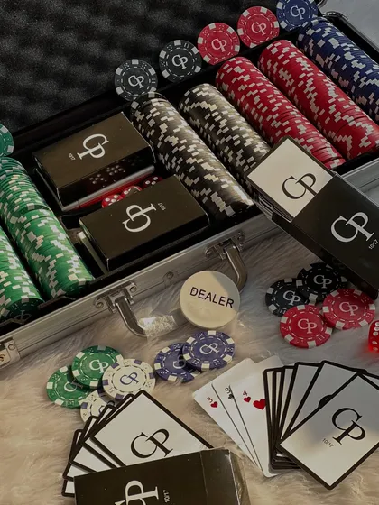For the couple who has found their perfect match, I created this custom poker set. It’s a unique and playful wedding gift, personalized with their initials on the cards and chips for a keepsake they can enjoy for years.