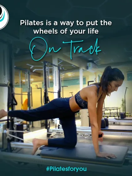 Pilates is a way to put the wheels of your life on track. This exercise targets the glutes and hamstrings while requiring core stability to maintain a neutral spine.
