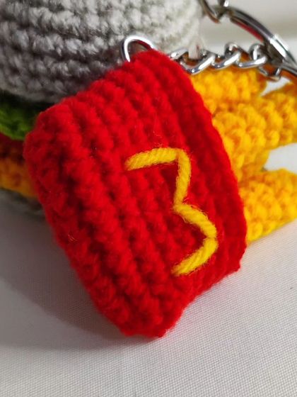 For the fast-food lover, a set of burger and fries keychains.