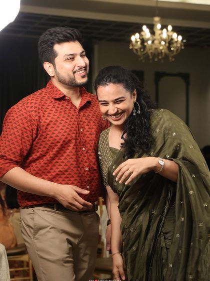 A final candid shot from our 6th-anniversary celebration, capturing a moment of shared laughter and happiness.