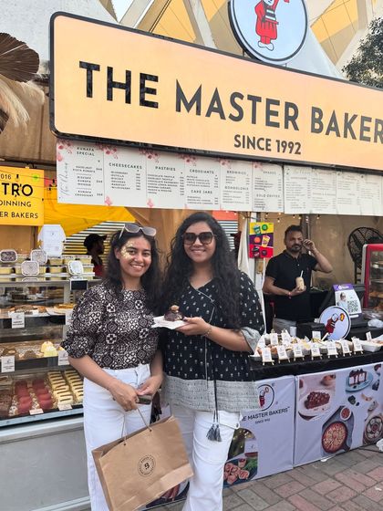 More happy customers at our festival stall. Seeing you enjoy our desserts makes all the hard work worth it.