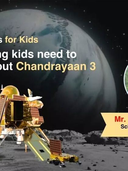 An overview of our Playto Talk with ISRO scientist Mr. Shiju G. Thomas, where he explains everything kids need to know about the historic Chandrayaan-3 mission.