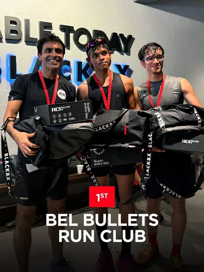 Victory at the Treadmill Challenge. We celebrate the teams that push the hardest and finish the fastest. This is what it looks like to own the 21KM.