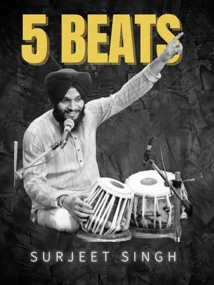 The artwork for my single track, "5 Beats". This was a fun project exploring a specific rhythmic cycle in a contemporary way.