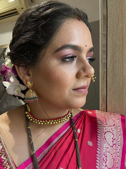 A close-up showing my 'own skin but better' makeup style. This look is perfect for clients who want to feel natural and comfortable.