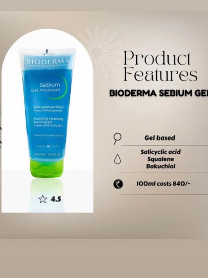 The Bioderma Sébium Gel is another excellent choice for oily skin. This gel-based cleanser contains Salicylic Acid to purify the skin and control excess sebum, helping to prevent blemishes without drying out the skin.