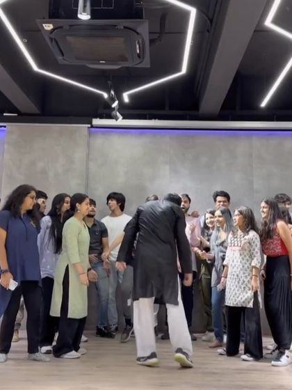 A candid moment from a workshop, showing the interactive and engaging atmosphere of our classes.