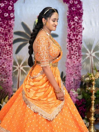 More images from engagement ceremonies and pre wedding shoots. This collection showcases a wide range of styles and color palettes, from playful and romantic to bold and regal, all custom designed for the couple's celebration.