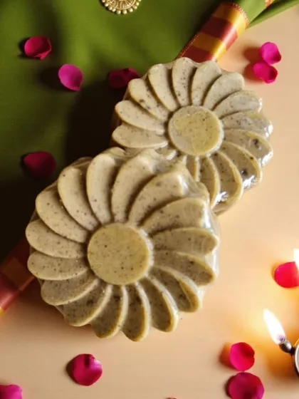 This is my Abhyangasnan soap, inspired by the skincare rituals my Aai taught me. Made with a traditional Ubtan blend of turmeric, sandalwood, and rose petals, it’s a piece of heritage in every bar and a perfect addition to any festive hamper.