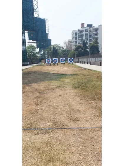 Our long-distance archery range in Bandra. We offer practice distances from 10m all the way to 70m, allowing archers to train for any competition.