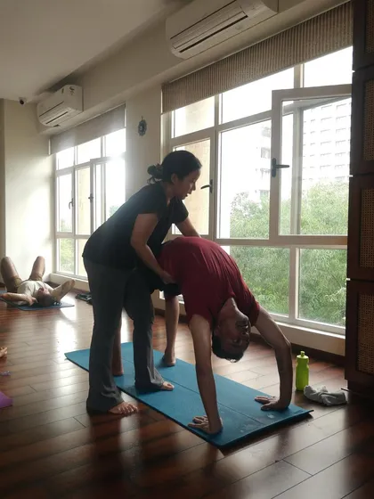 Your journey is unique, and I am here to guide you through it. With gentle adjustments and steady support, I help you find the alignment that feels right for your body, ensuring your practice is both safe and deep.