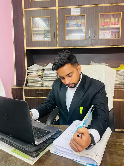 Late hours at the desk are a standard part of being a litigation lawyer. Here I am working through case files and preparing for the next day in court at my Punjab & Haryana High Court chamber.