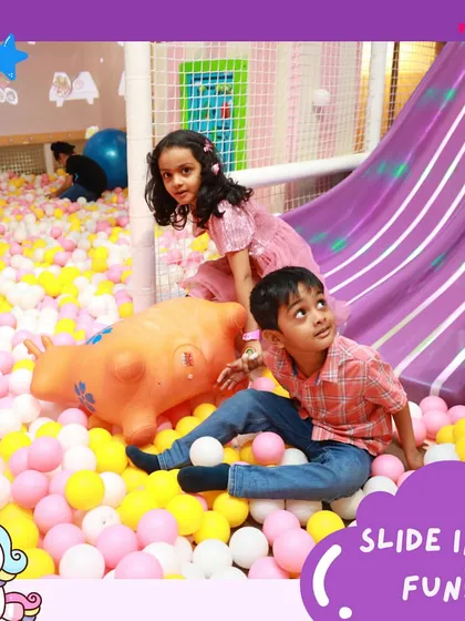 Slide into fun. Our slides are a main attraction, providing endless entertainment for party guests.
