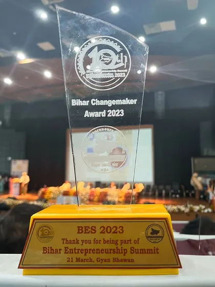A duplicate of ID 83, this image showcases the award we were honored to receive for our work in promoting sustainable entrepreneurship.